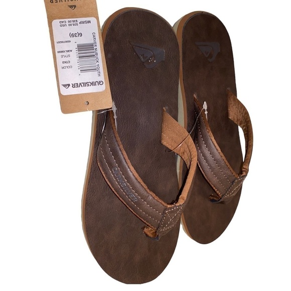 NWT Quicksilver Sandals 6 youth - Picture 2 of 4
